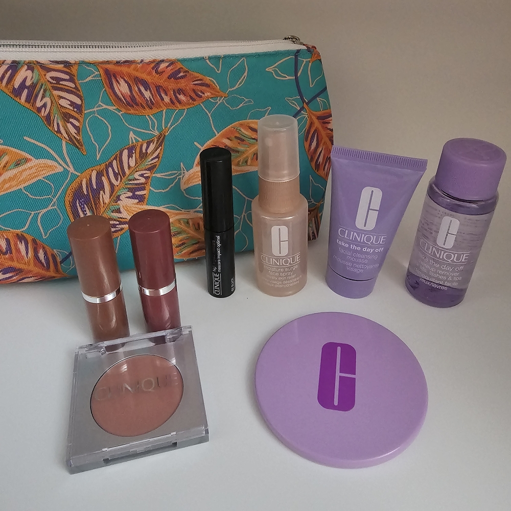 Clinique Make Up Bag With Mini's